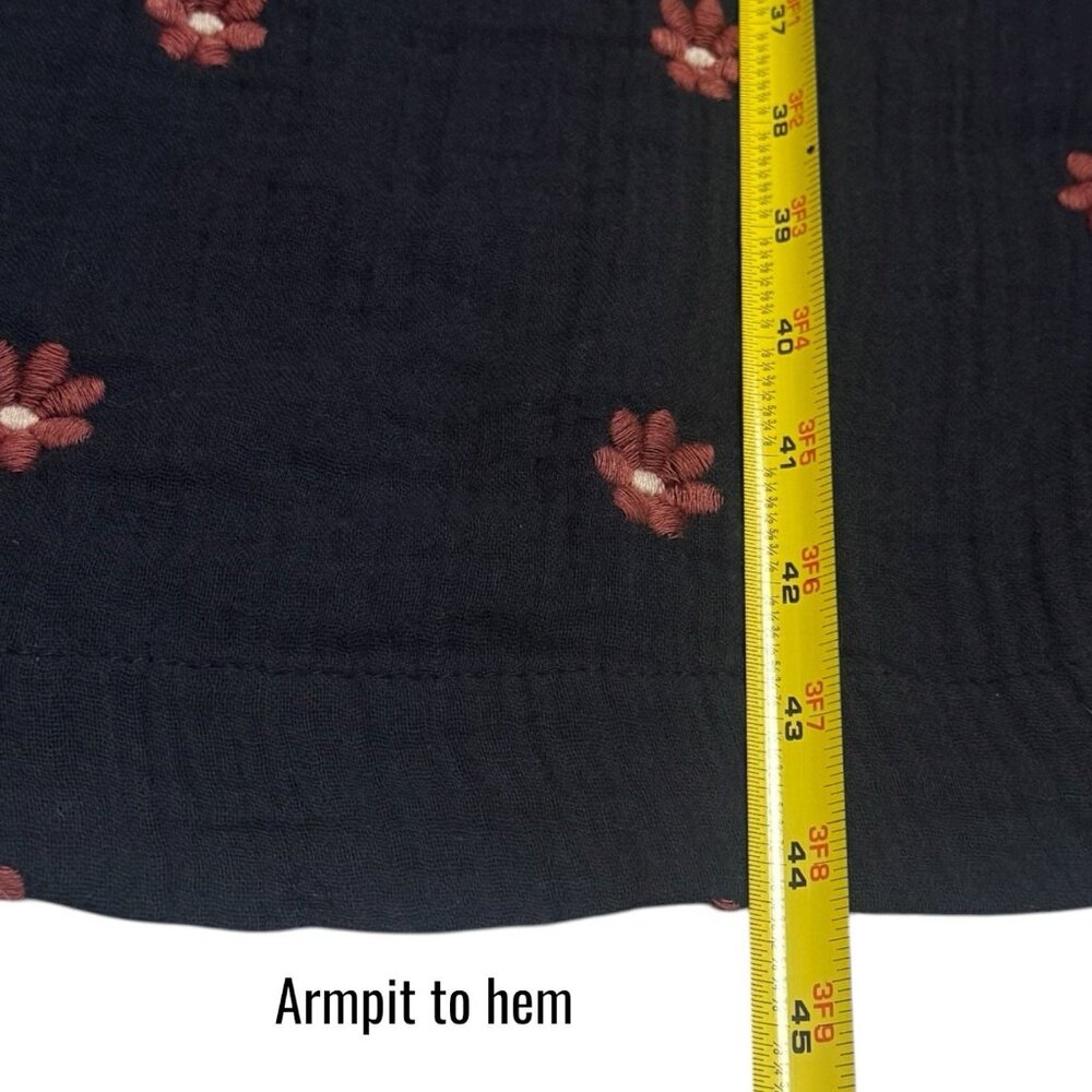 Free People‎ Dahlia Embroidered Maxi Dress Puff Sleeve Cottagecore Milk Maid M - Picture 13 of 13